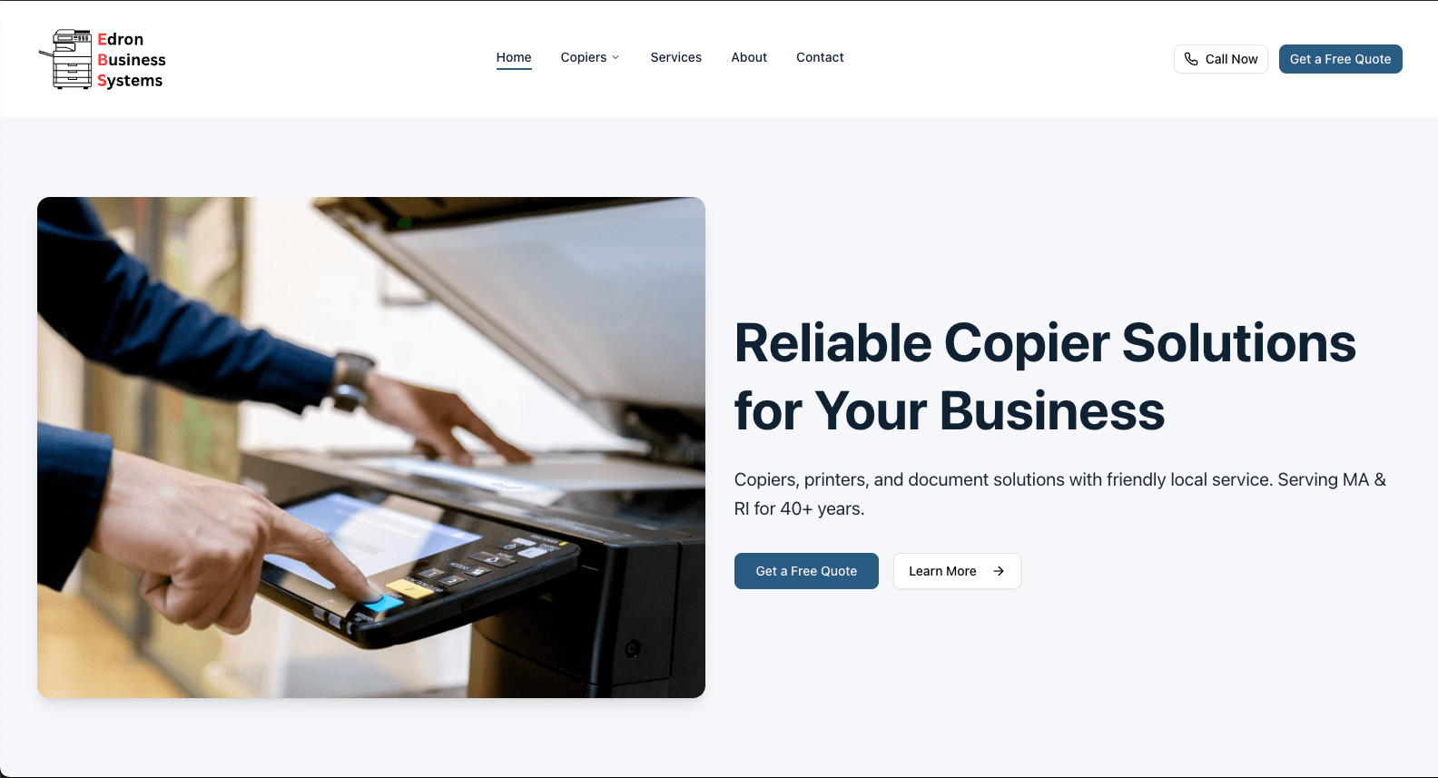 Edron Business Systems Website